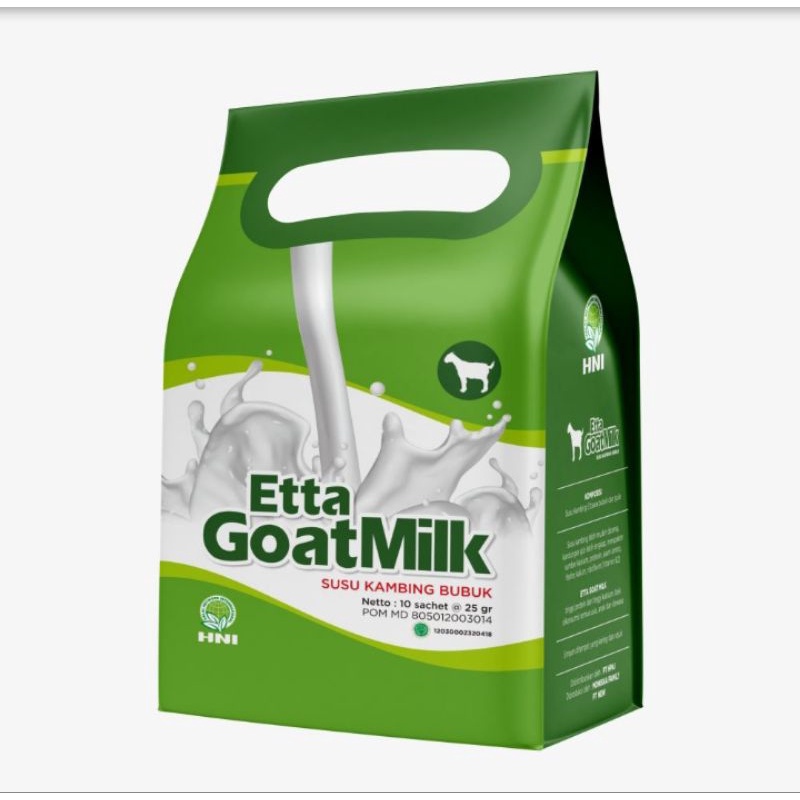 

Etta Goat Milk HNI HPAI/Susu Kambing HNI isi 10 sachet