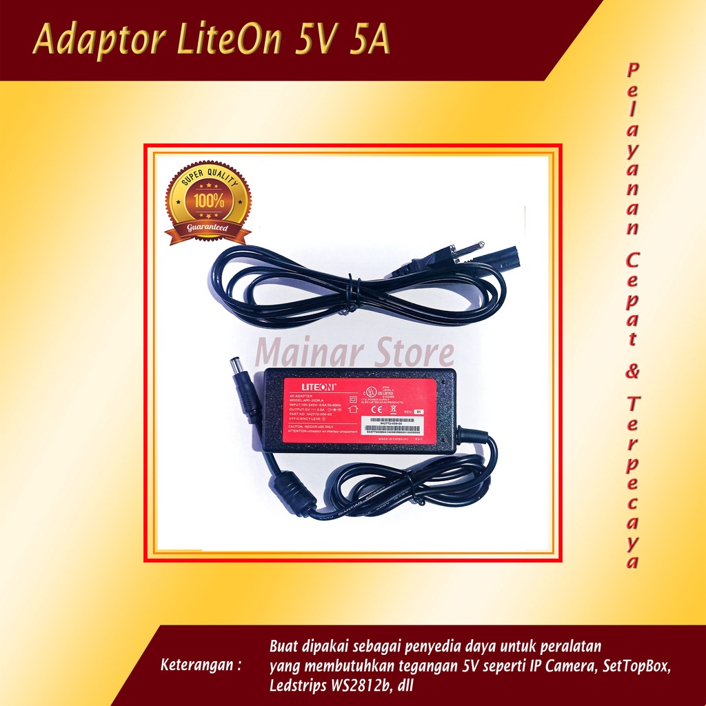 Adaptor LiteOn 5V 5A for smartled WS2812b