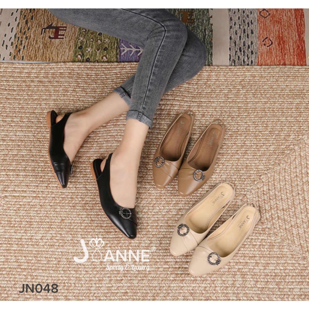 JJ JOANNE Slingback Flat Shoes # JN048