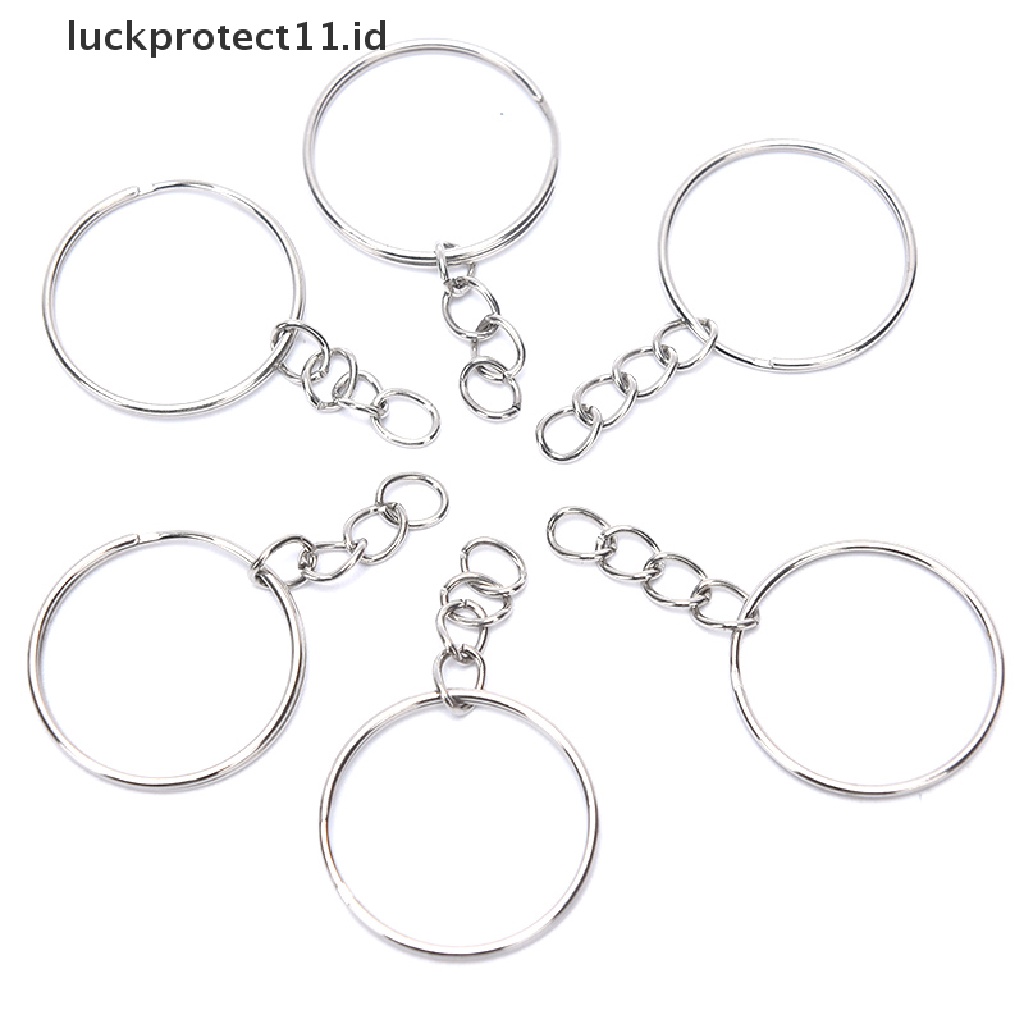 /Fashion Hot// Fashion// 150pcs Gantungan Kunci Dengan Rantai Split Jump Rings with Screw Eye Pins DIY Keychain.