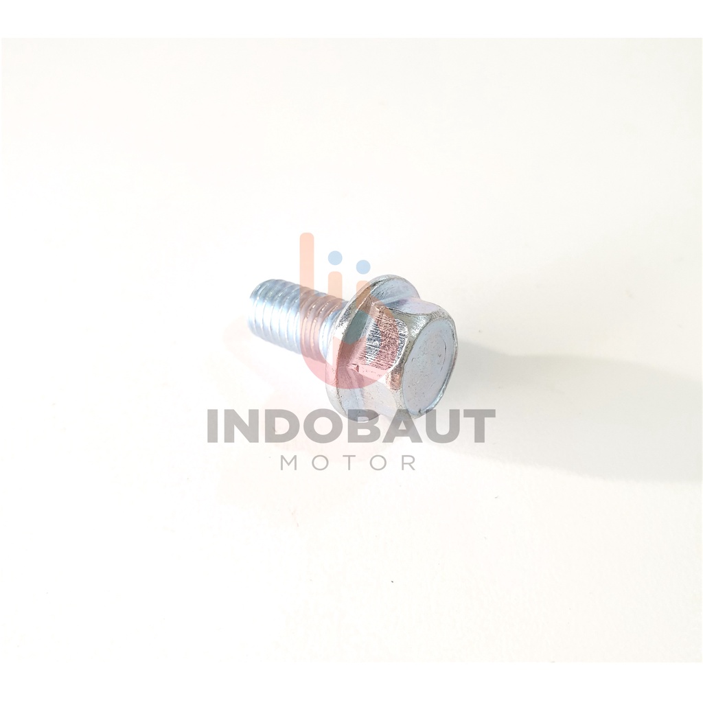 Baut Flange Bolt 8x15 Kunci 12 Putih