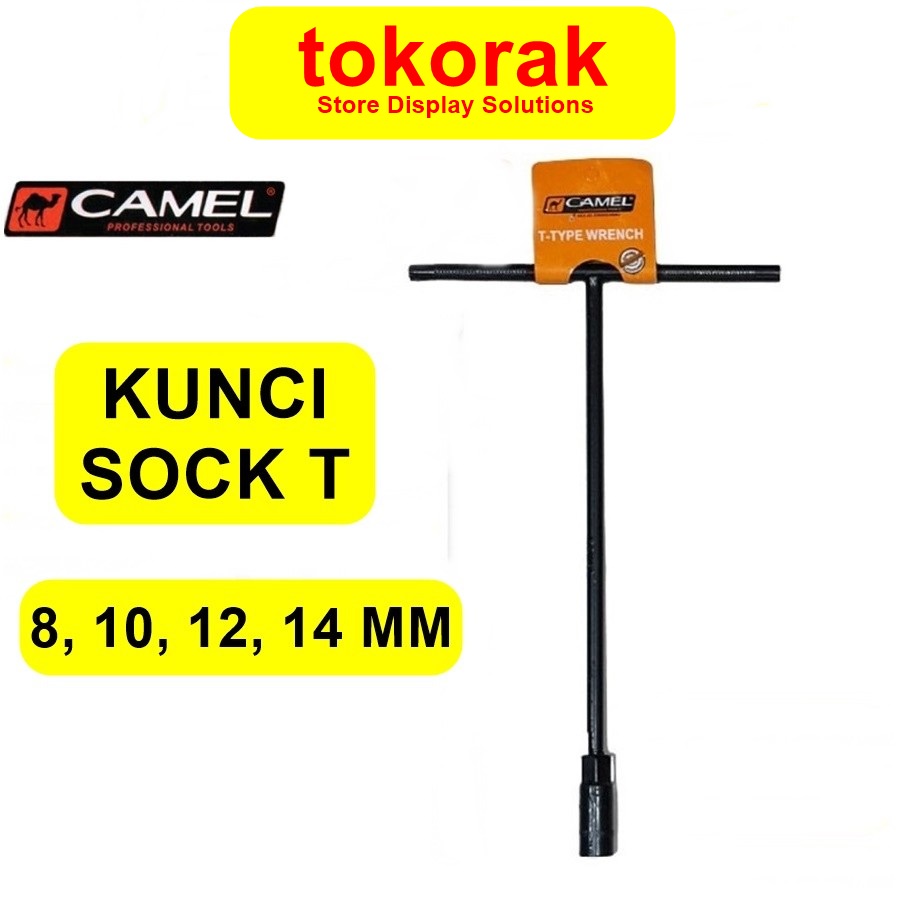 KUNCI SOK T 8 10 12 14 MM CAMEL KUNCI SOCK T - KUNCI T - T SHOCK