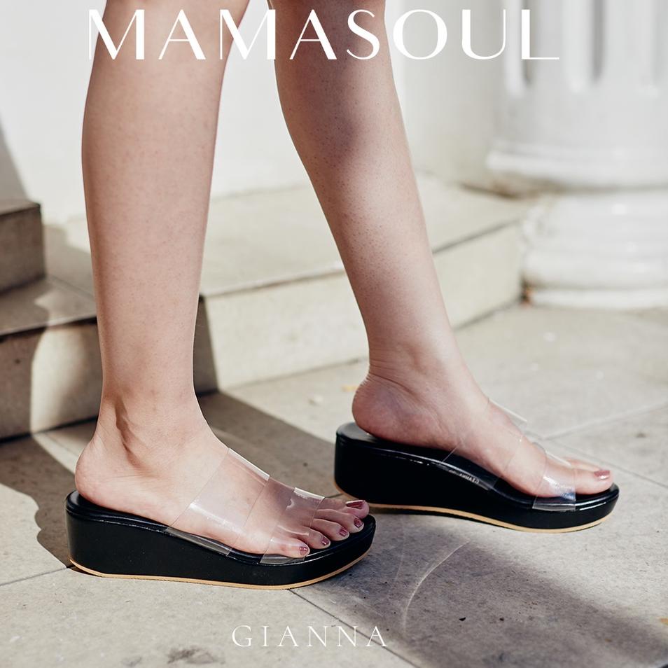 Tren Terbaru MAMASOUL - SANDAL WEDGES / WEDGES WANITA / GIANNA