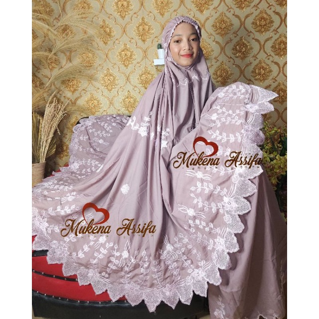 mukena mewah  bordir bukittinggi bordir padang mukena mahar seserahan