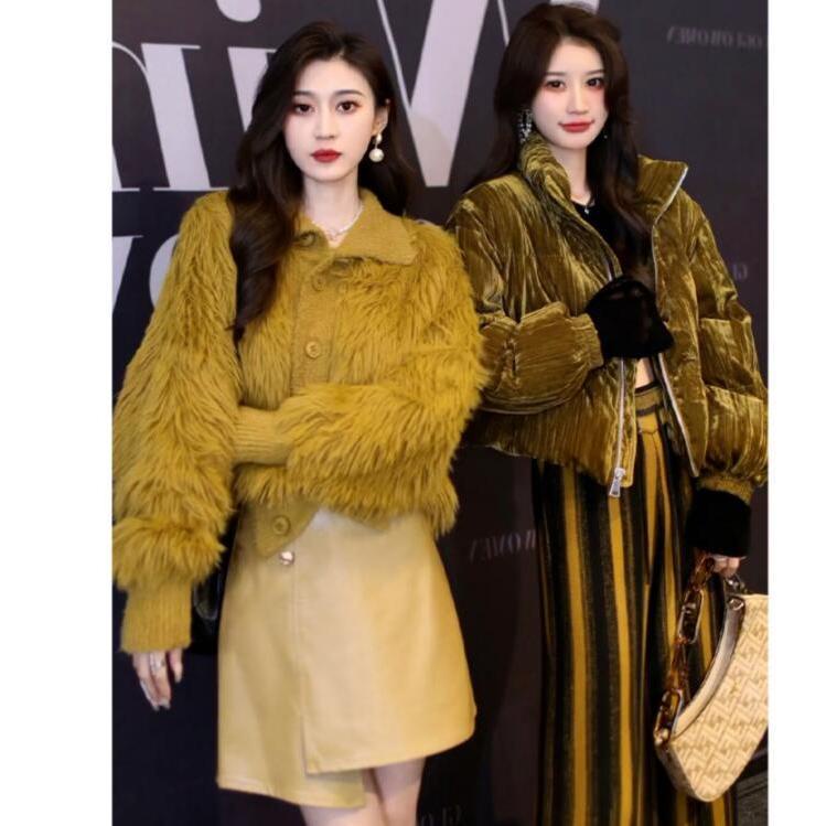 Suhao musim gugur dan musim dingin one-piece suit sweater wanita gaya wewangian kecil high-end sense dress kecil temperamen French two-piece suit rok