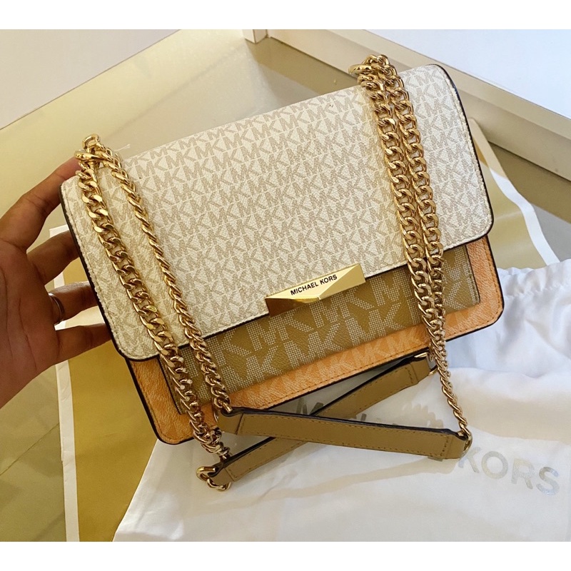 PRELOVED PL MICHAEL KORS MK JADE GUSSET LARGE RETAIL BUTIK