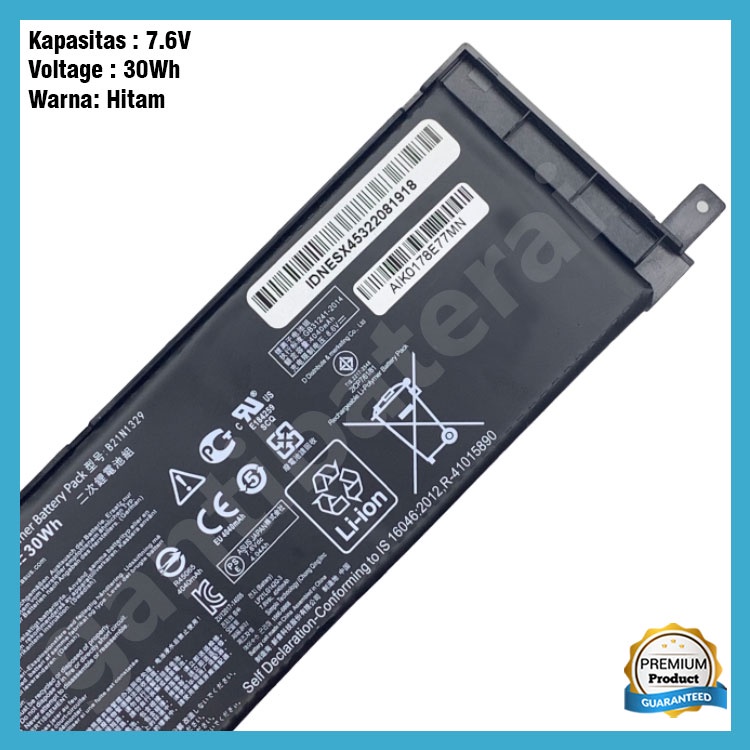 Baterai ASUS X453 X453M X453MA X453S X453SA B21N1329