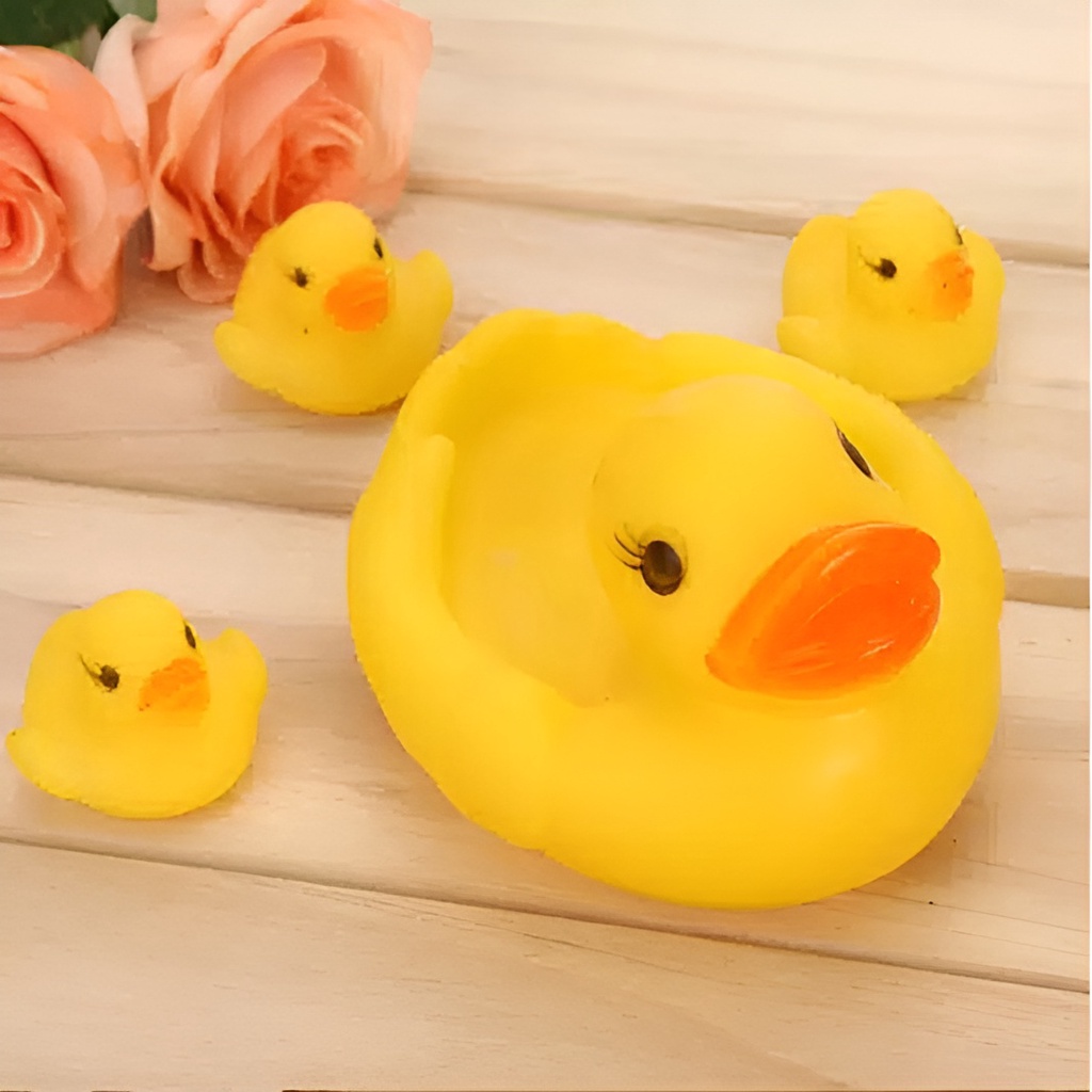 Mainan Bebek Mandi Besar isi 4pcs | Mainan Mandi Bayi Bebek | Mainan Anak Laki Laki 0 12 Bulan | Kado Ulang Tahun Bayi 1 Tahun Perempuan