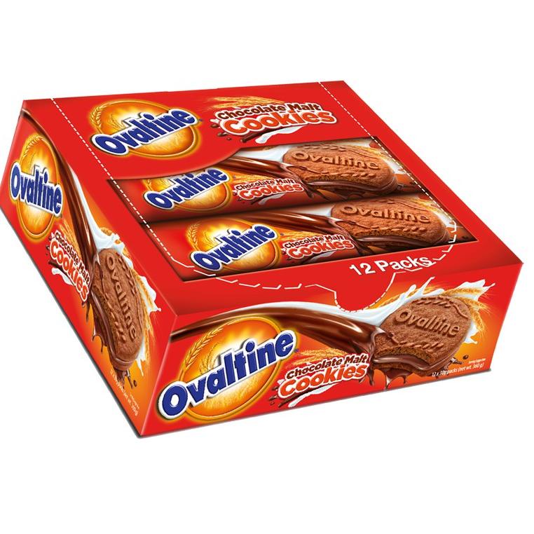 

[New](U12U)❤| Ovaltine Chocolate Malt Cookies Biskuit Cokelat 12 x 30 gr super keren