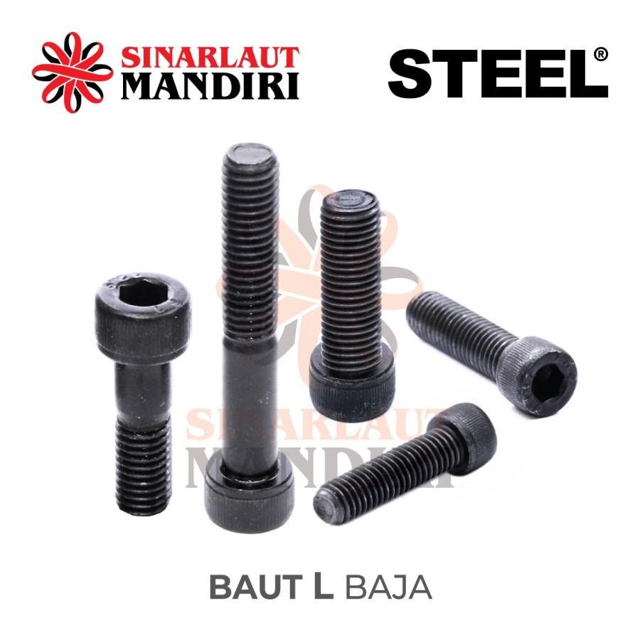 Baut L Baja 12.9 / Socket Head Cap Screw 5/16 x 1