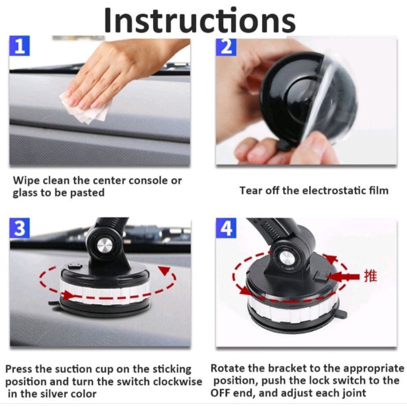 CAR PHONE HOLDER HD-61 UNIVERSAL STAND HANDPHONE