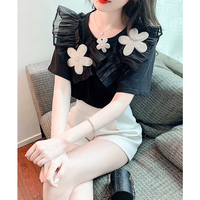 Atasan wanita import lucu unik blouse cotton wanita cantik cute baju korea
