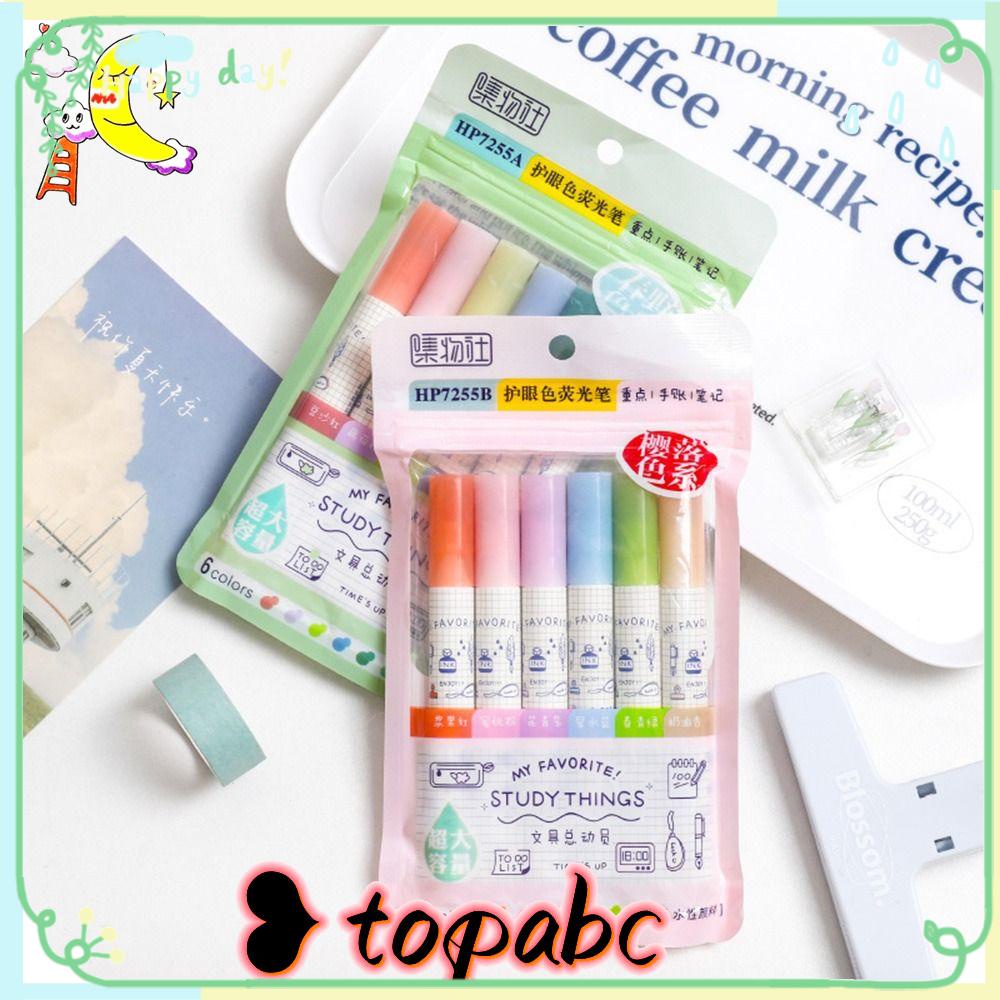 Top 6warna/Set Stabilo Pena Set Good-looking Graffiti Kreatif Alat Tulis Alat Tulis Pena Warna