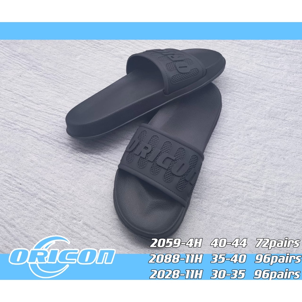 [PROMO] COD Sendal Cowok Oricon Ukuran 30 31 32 33 34 | Sandal Slide Pria Sandal Anak cowok Slip On 