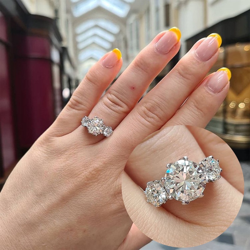 Fashion Dikontrak Desain Cincin Pernikahan Untuk Wanita Dengan Cubic Zirconia Kristal Pertunangan Rings Lover High Quality Jewelry