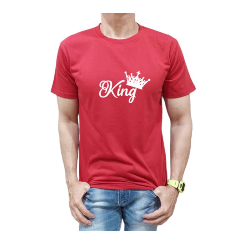 KAOS MODEL TULISAN KING BAHAN KATUN NYAMAN DI PAKAI KUALITAS PREMIUM