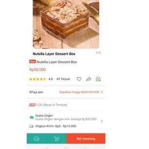 

T5D❀ Bittersweet by Najla Pastry in the box Nutella layer Caramel layer Lotus Layer / Bittersweet Nutella Layer by Najla / Nutella Layer by Najla Kirim Langsung