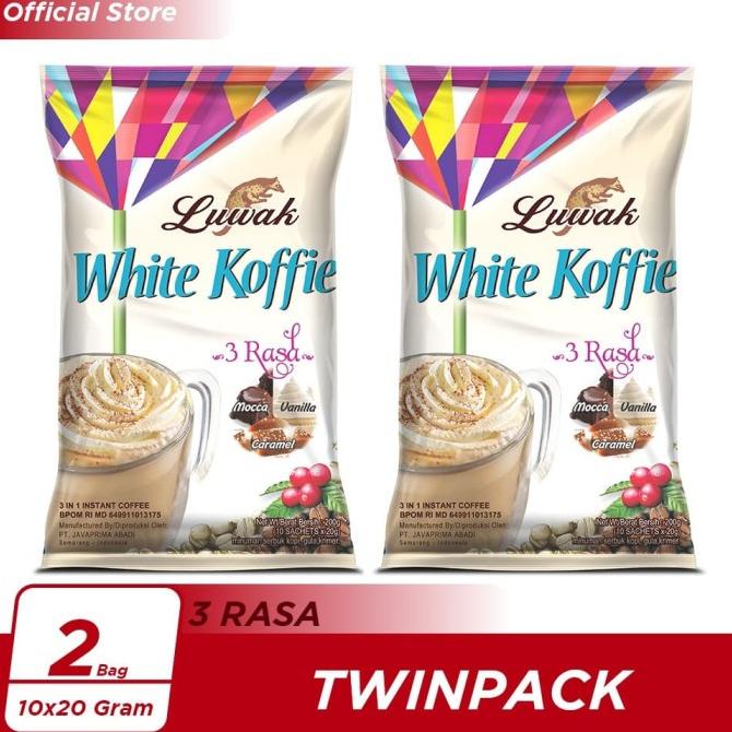 

[BISA COD] Kopi Luwak White Koffie 3 Rasa Bag 10x20gr Twin Pack