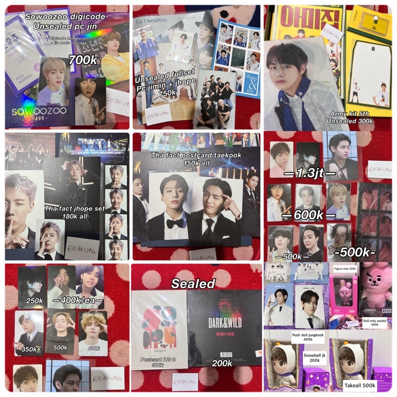 WTS PC OFFICIAL BTS V JUNGKOOK RM SUGA JHOPE JIMIN JIN MERCH MEMORIES 2021 MEMO 19 PB WE OURSELF AND