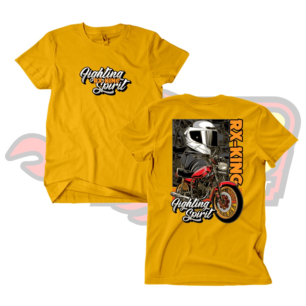 Baju Kaos Distro RX King Fighting Spirit Katun Combed