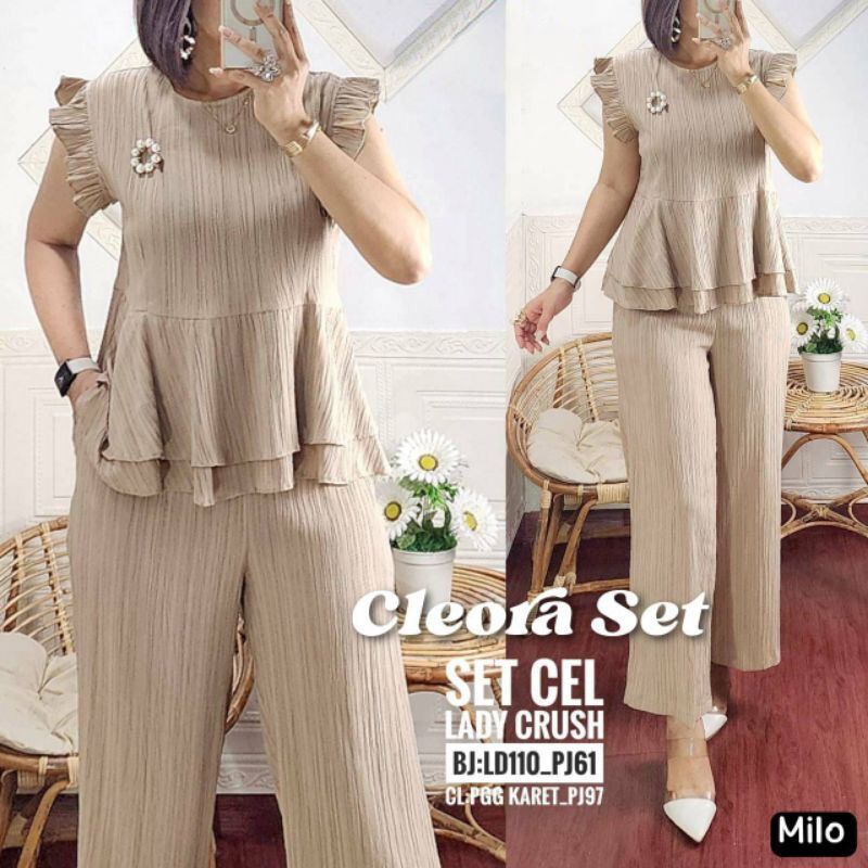 Fashion MUSLIM, baju wanita, baju stelan wanita, setelan, stelan, Baju stelan, fashion wanita, one set. Cleora Set