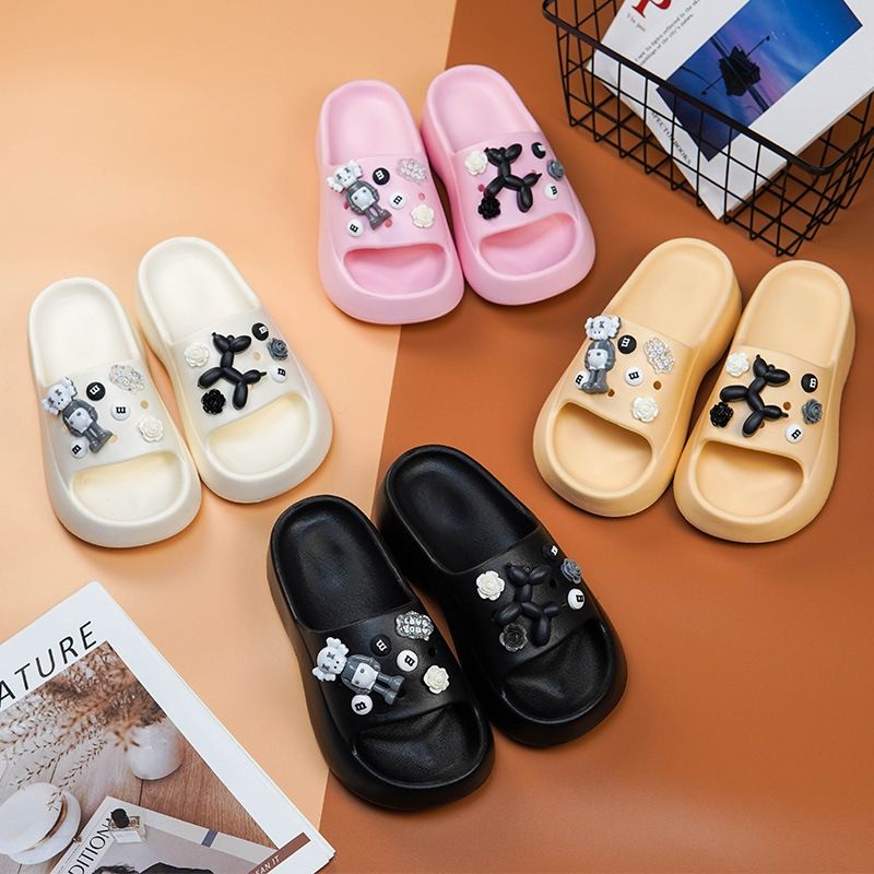 Sandal Slop Crocs Jibbits Fuji Melissa Wedges + Accesories Import High Quality