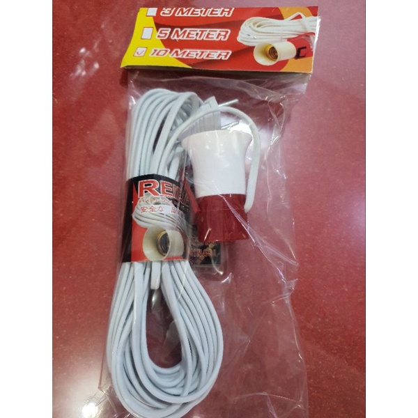 Fitting gantung kabel 10M + switch reida
