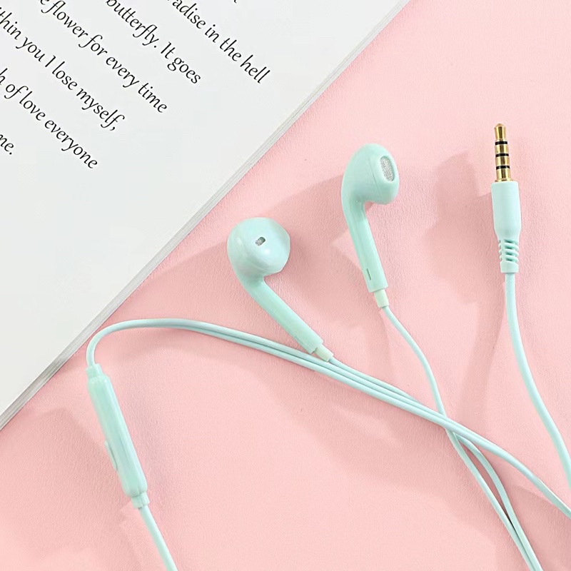 [ KI 358 ] Set Headset Earphone karakter cute korean sweet animasi + Wadah penyimpanan Earphone