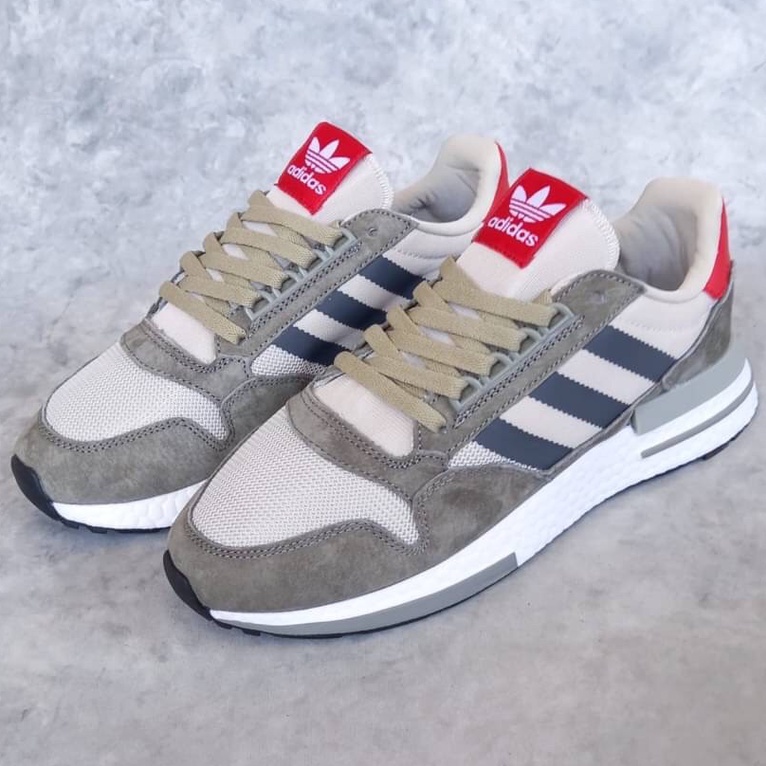 SEPATU ADIDAS ZX 500 RM BOOST OG GREY MULTICOLOUR PREMIUM MIRROR BNIB VIETNAM IMPORT OLAHRAGA RUNNIN