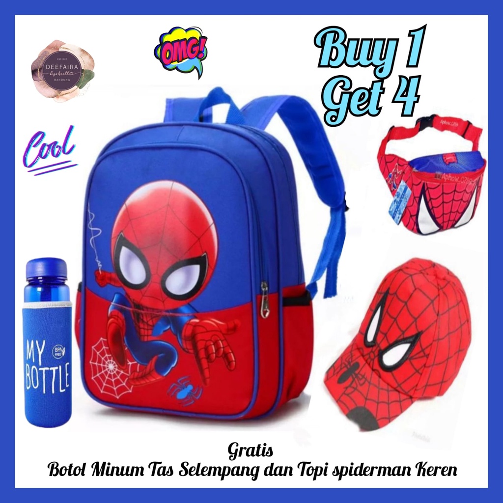 Tas Ransel Anak Laki Laki Spd Keren Buy 1 Get 4 Tas Sekolah Khusus Untuk Anak Tk Dan Sd