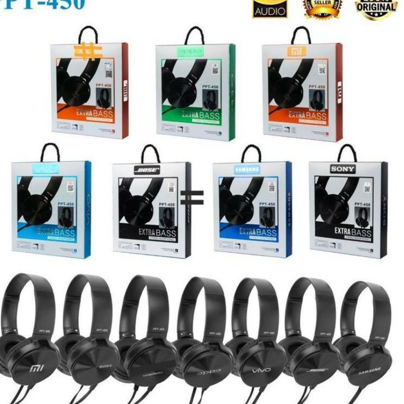 Headset Bando PPT-450 Headset bluetooth Bando PPT -450 EXTRA BASS SUPER BASS