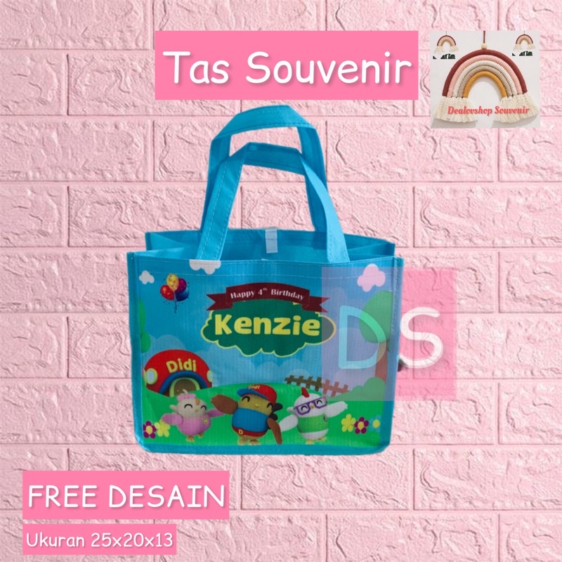 

Tas ultah warna biru / Goodie bag ultah