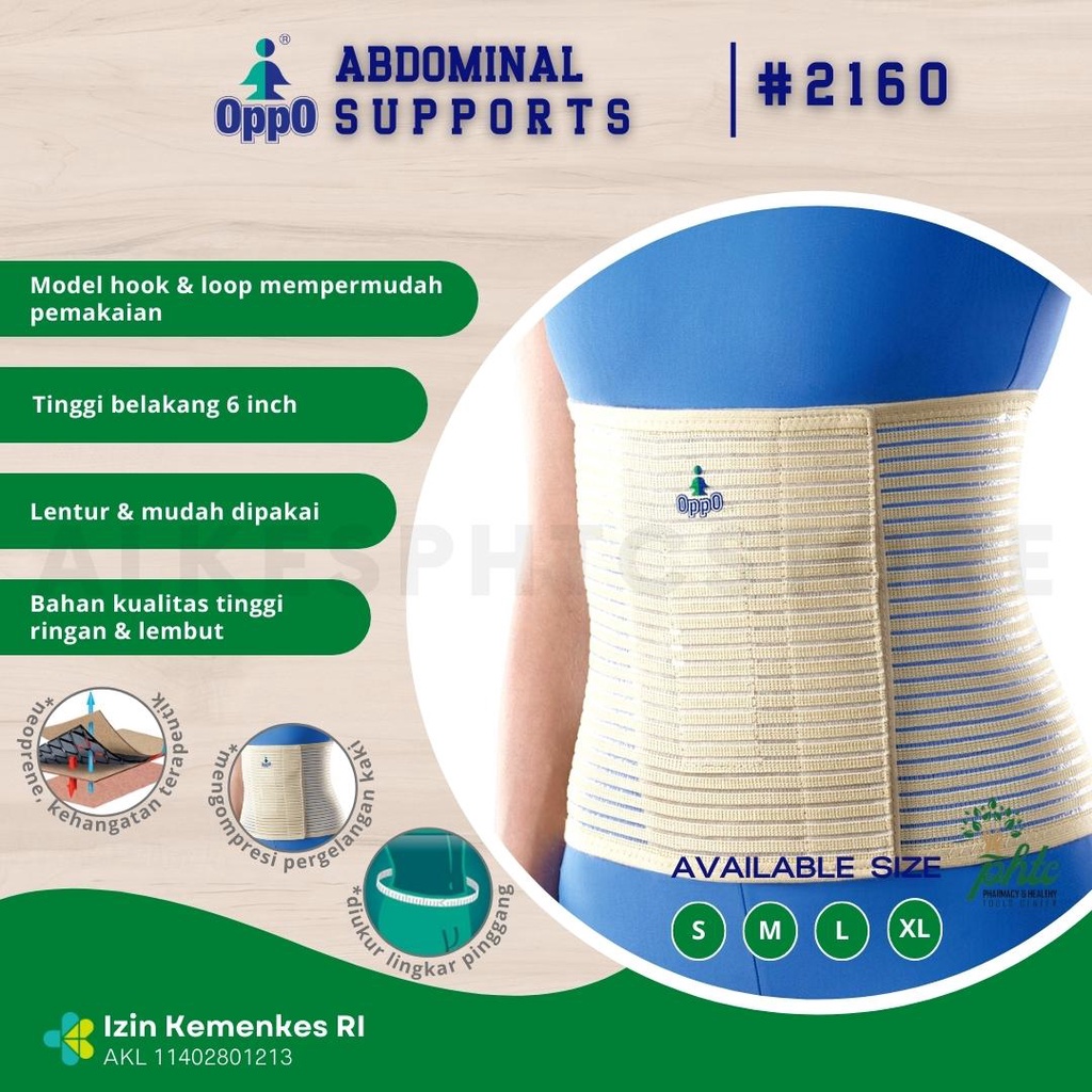 OPPO 2160 Abdominal Binder Multiband Material l Korset Pasca Melahirkan l Nyeri Punggung Ringan l Pasca Operasi