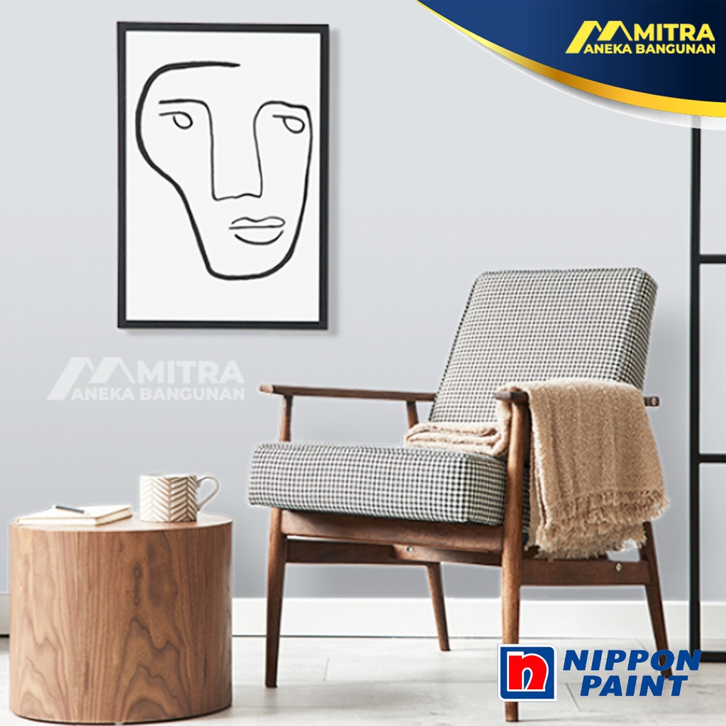 CAT TEMBOK EKSTERIOR INTERIOR NIPPON PAINT PEWTER GREY NP N 1978 P / VINILEX ELASTEX SPOTLESS / ABU 