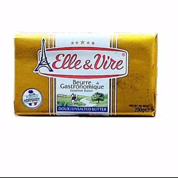 

elle&vire gold unsalted butter 200gr