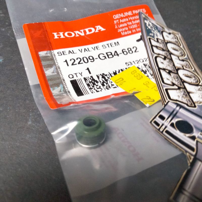 SIL KLEP/SEAL KLEP GB4GRAND/SUPRA/BEAT/SVOPY/VARIO(HARGA 1PCS)ORIGINAL AHM