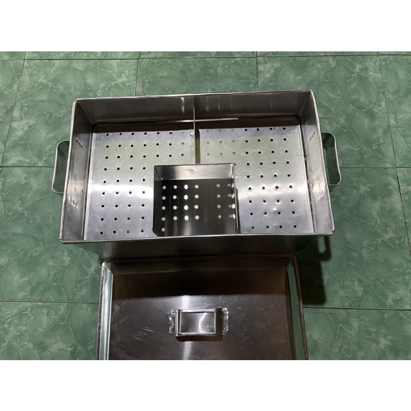 Dandang panci bakso sekat 2 P50 L30 T30 Alumunium