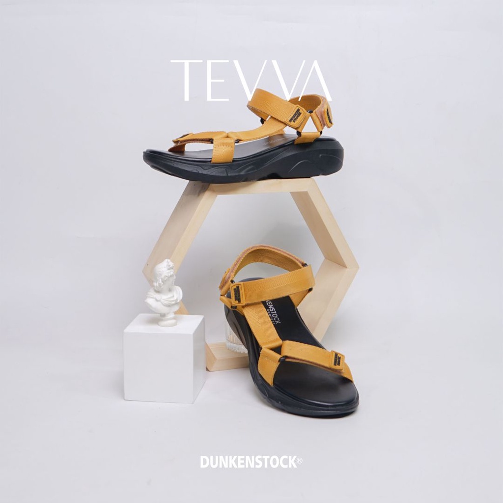 Dunkenstock TEVVA Sandal Gunung Wanita sandal flat tali sepatu sandal wanita terbaru