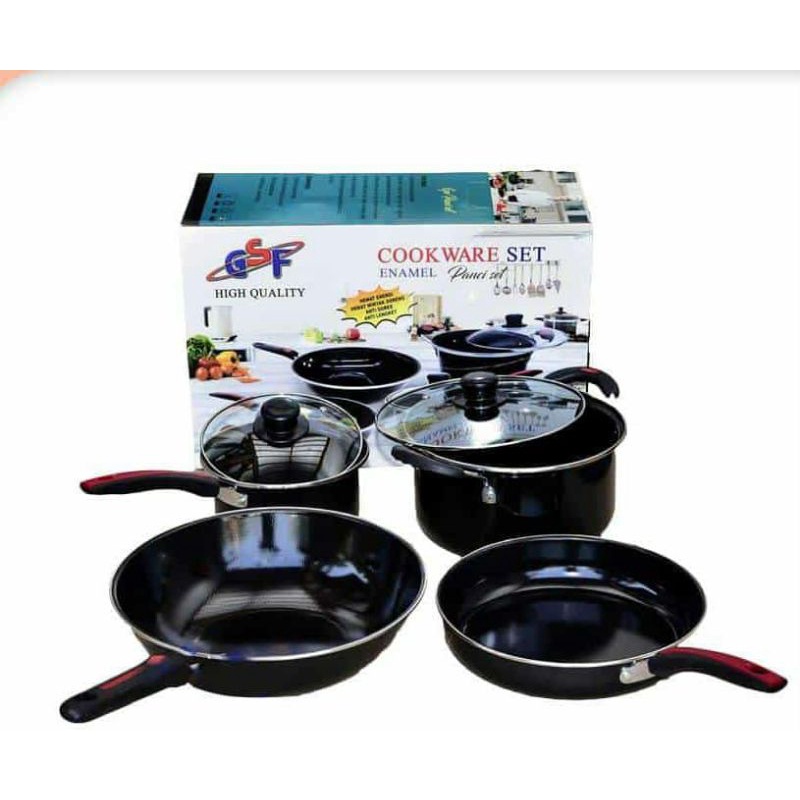 panci set enamel GSF cookware