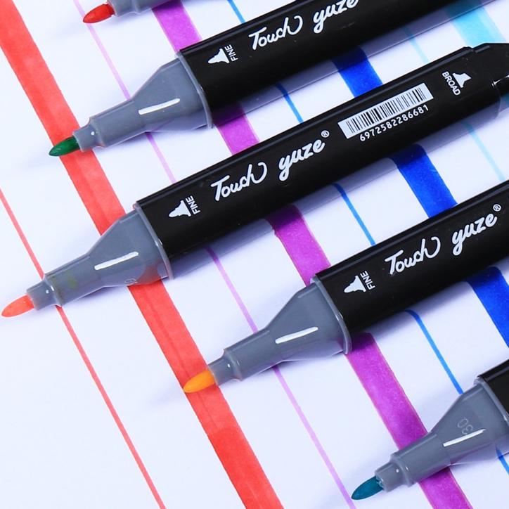 

Harga Murah GU TouchFive 24/36/48/60/80 Warna Sketsa Spidol Umum General Marker Set Animation Markers / Twin Market Set Spidol L9S`