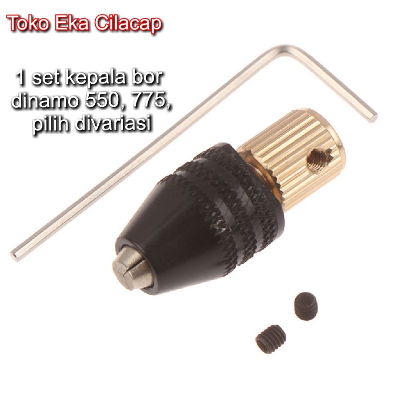 kepala bor chuck drill 1 set dinamo tamia 180 380 550 775 2mm 3mm 4mm 5mm