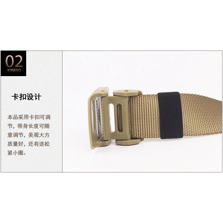 Men Belt Tali ikat Pinggang tactical canvas army Pinggang Nylon Gesper Sabuk Nilon Pria Dewasa Plastik 120cm Metal Polos Anti Xray bandara