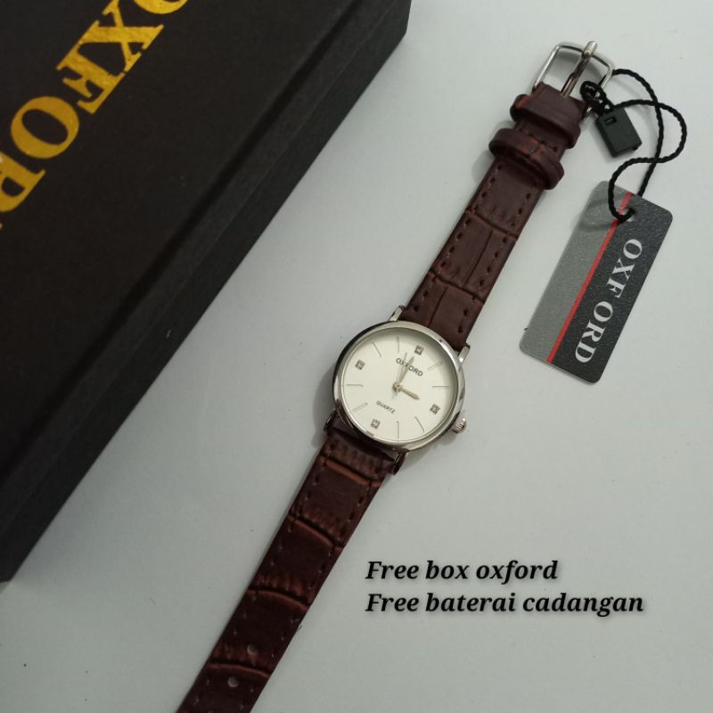 JAM TANGAN WANITA ORIGINAL OXFORD TALI KULIT