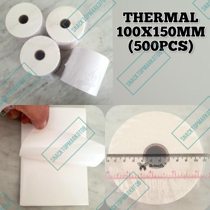 

LABEL BARCODE 100 X 150 KERTAS STICKER THERMAL RESI 100X150MM (500PCS)