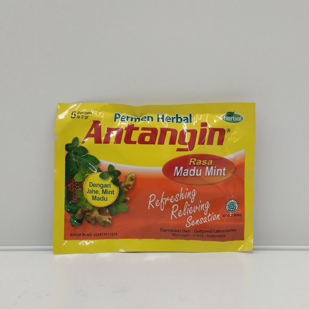 

Antangin permen herbal rasa madu mint isi 5 2g