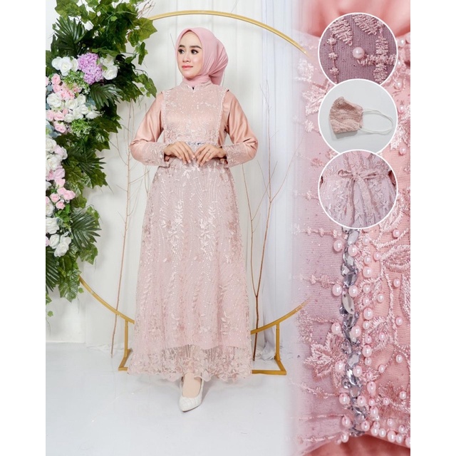 REALPICT GAMIS ALYA/GAMIS KONDANGAN PESTA/GAMIS MEWAH