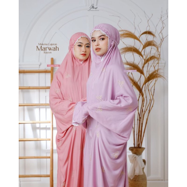 Mukena marwah lajuran arrafi bahan rayon adem motif ar rukoh dewasa harga murah polos mukena dewasa 