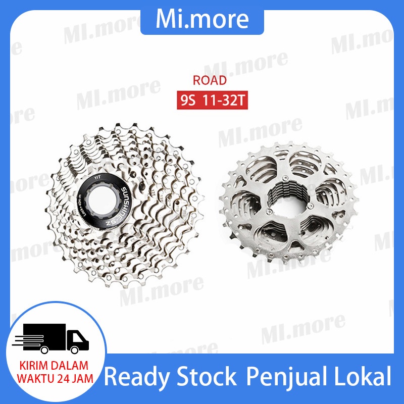 MTB Bike Freewheel 9S Bicycle Rear Gear/9 Speed ​​Mountain Bike Sprocket With Gear 11T-32T Roda Sepeda Gunung 9 Speed Cassette Sprocket 1pc Kaset Kecepatan Variabel untuk Shimano SRAM