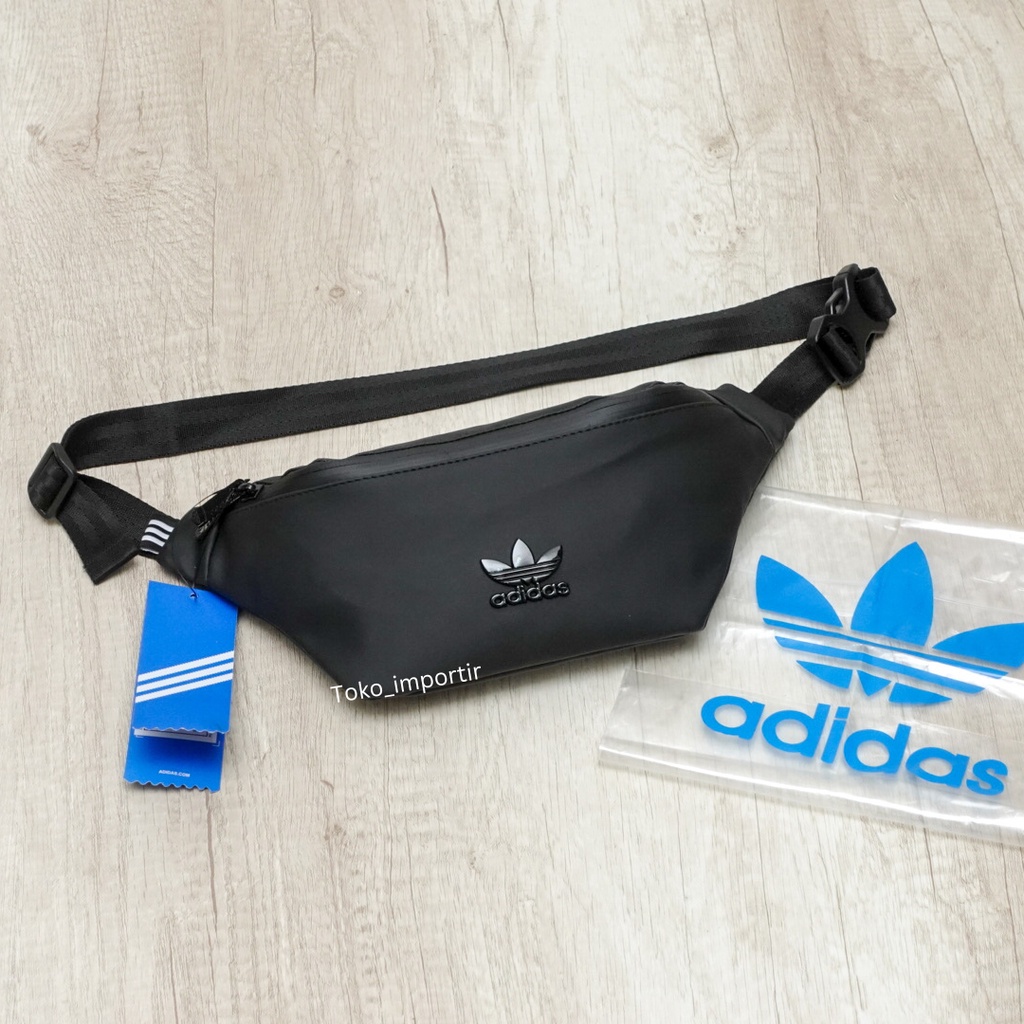 Waistbag Adidas Leather Mini / Tas Pinggang Pria Mirror Original