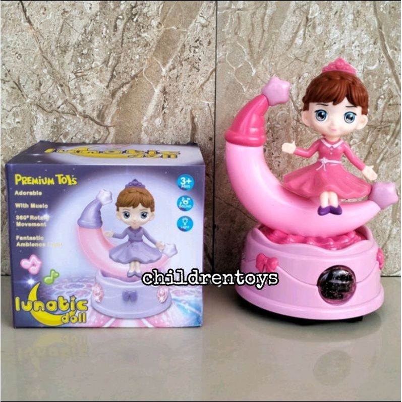 Mainan boneka menari / boneka Lunatic doll / Boneka bisa putar baterai / Mainan boneka bulan